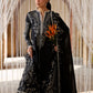 Hussain Rehar by Zun - Embroidered Lawn 3 Piece Unstitched Suit – Black (Meshki)