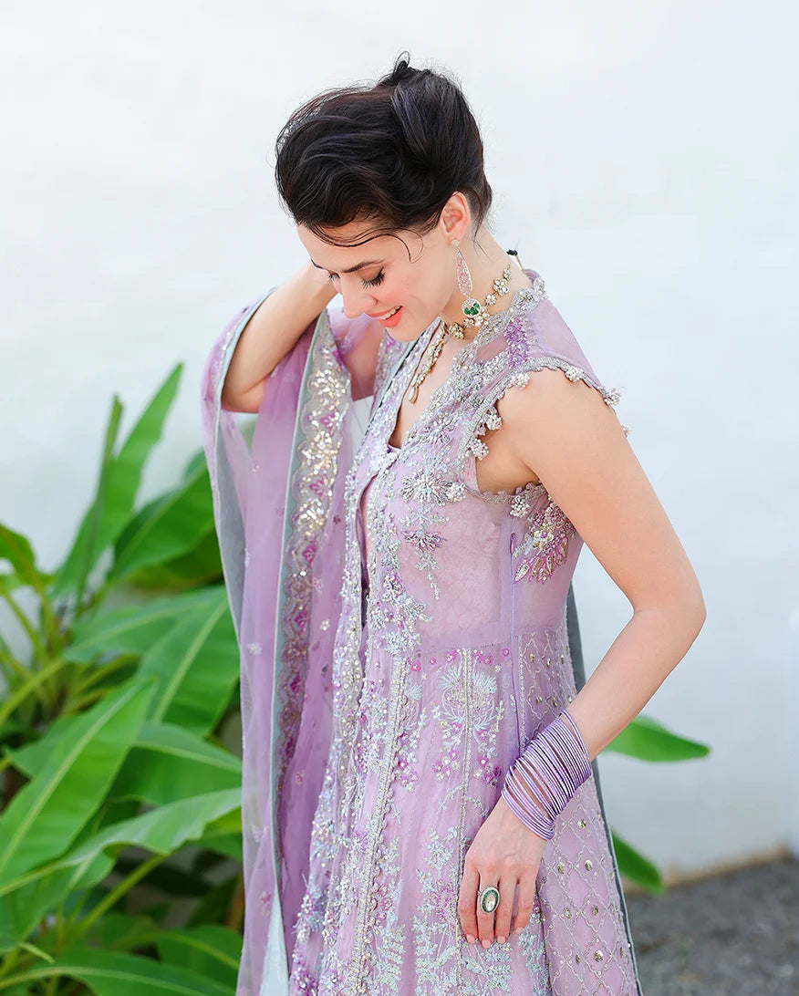 Mushq Bachelorette Chiffon Embroidered 3-Piece Unstitched Suit (Miss Mischief)