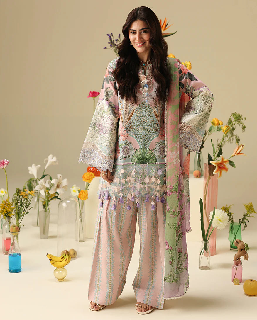 Mushq Soleil 3 Piece Unstitched Lawn Suit (Moonlit Dolce)