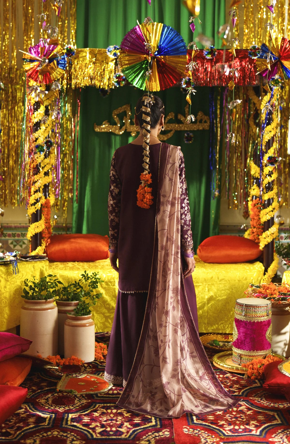 Casual Lite Mubarak Vol-1 Embroidered Silk Viscose Stitched 3-Piece Suit (Mahgul)