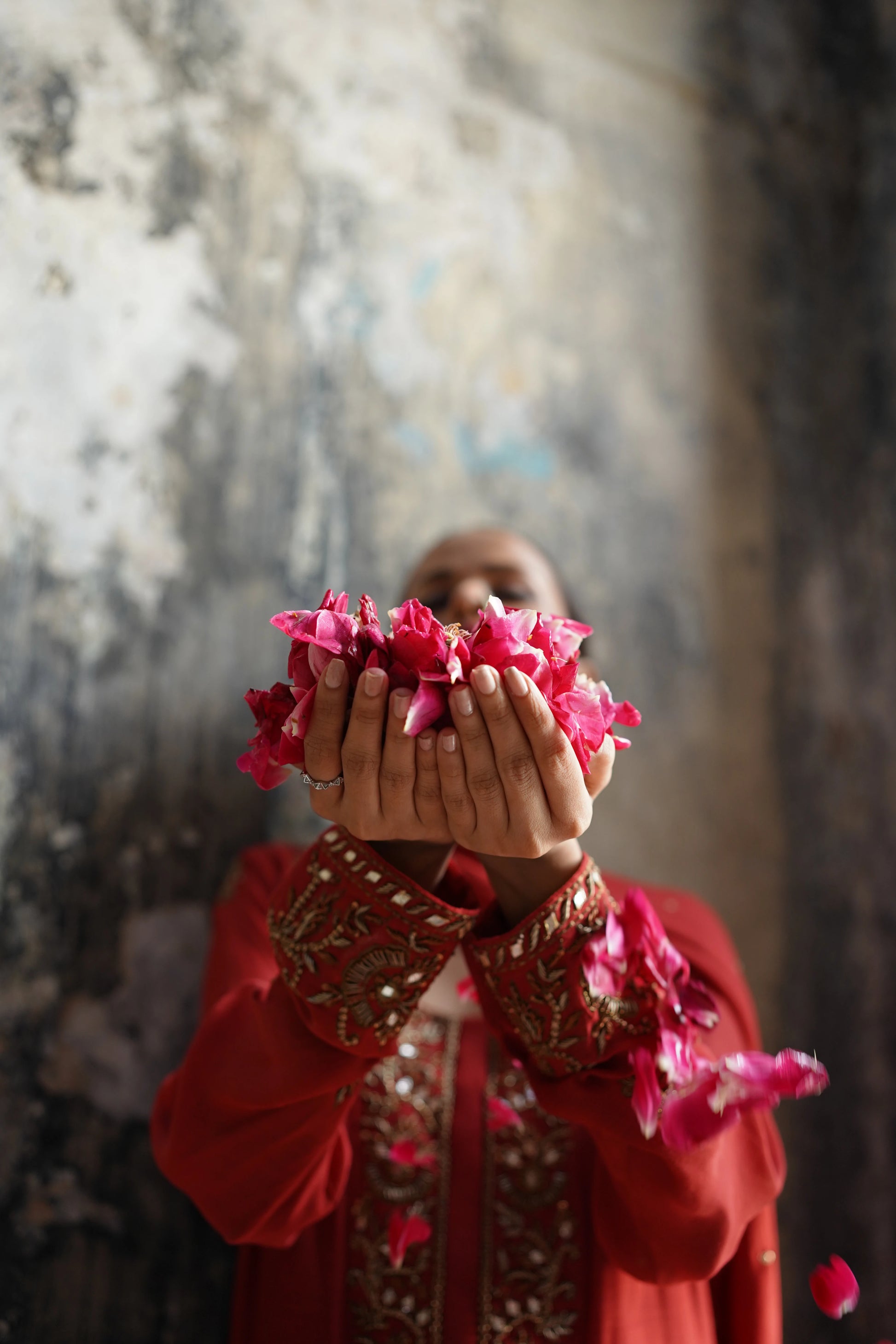 House of siyaab x Amna Ismail ZEBAISH E ZAMANA (CHERRY RED DRESS)