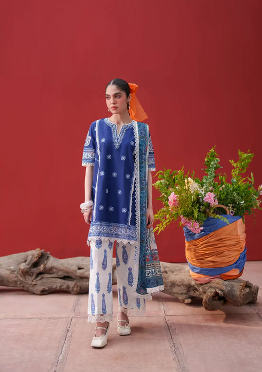 Laanem by Saira Rizwan stitched Embroidered Lawn 3 Piece Suit (ZOYA-A)