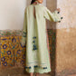 Hussain Rehar by Zun - Embroidered Lawn 3 Piece Unstitched Suit – Mint Green (Nane)