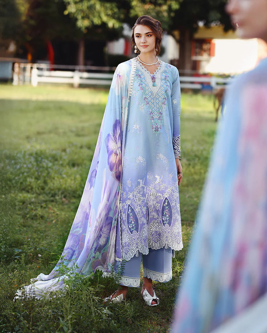 Mushq Solace Ombre Luxury Lawn 3 Piece Unstitched Suit (Ombre Whisper)