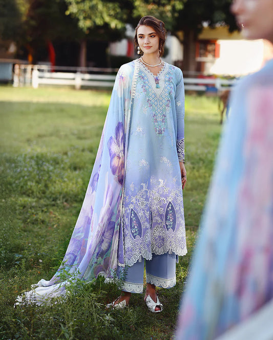 Mushq Solace Ombre Luxury Lawn 3 Piece Unstitched Suit (Ombre Whisper)