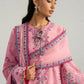 Hussain Rehar by Zun - Embroidered Lawn 3 Piece Unstitched Suit – Pink (Pembe)