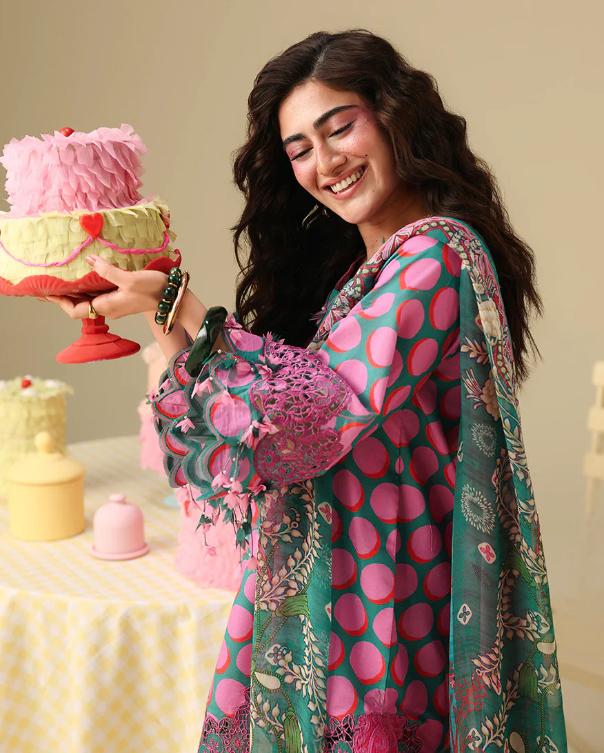 Mushq Soleil 3 Piece Unstitched Lawn Suit (Petal Sonata)