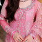 Mushq Bachelorette Chiffon Embroidered 3-Piece Unstitched Suit (Pink Promise)