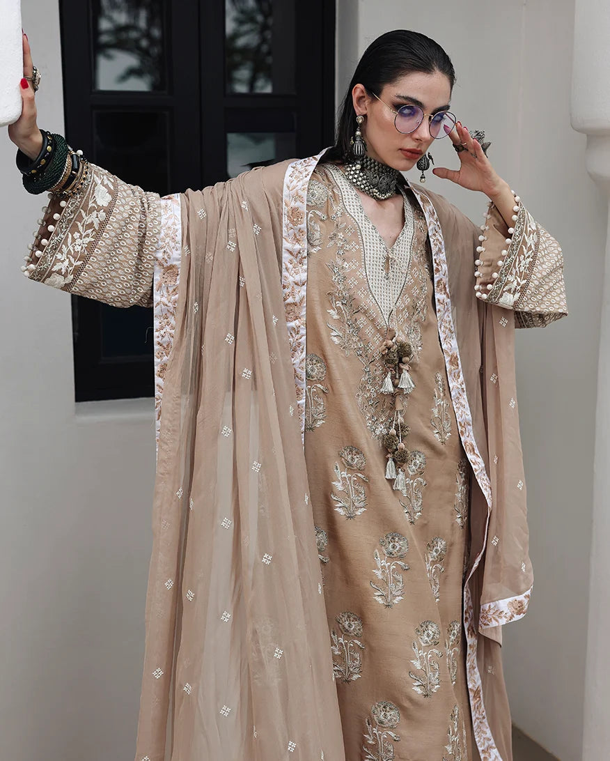 Mushq Nuvera 26 Embroidered 3-Piece Unstitched Suit (Queen's Promise)