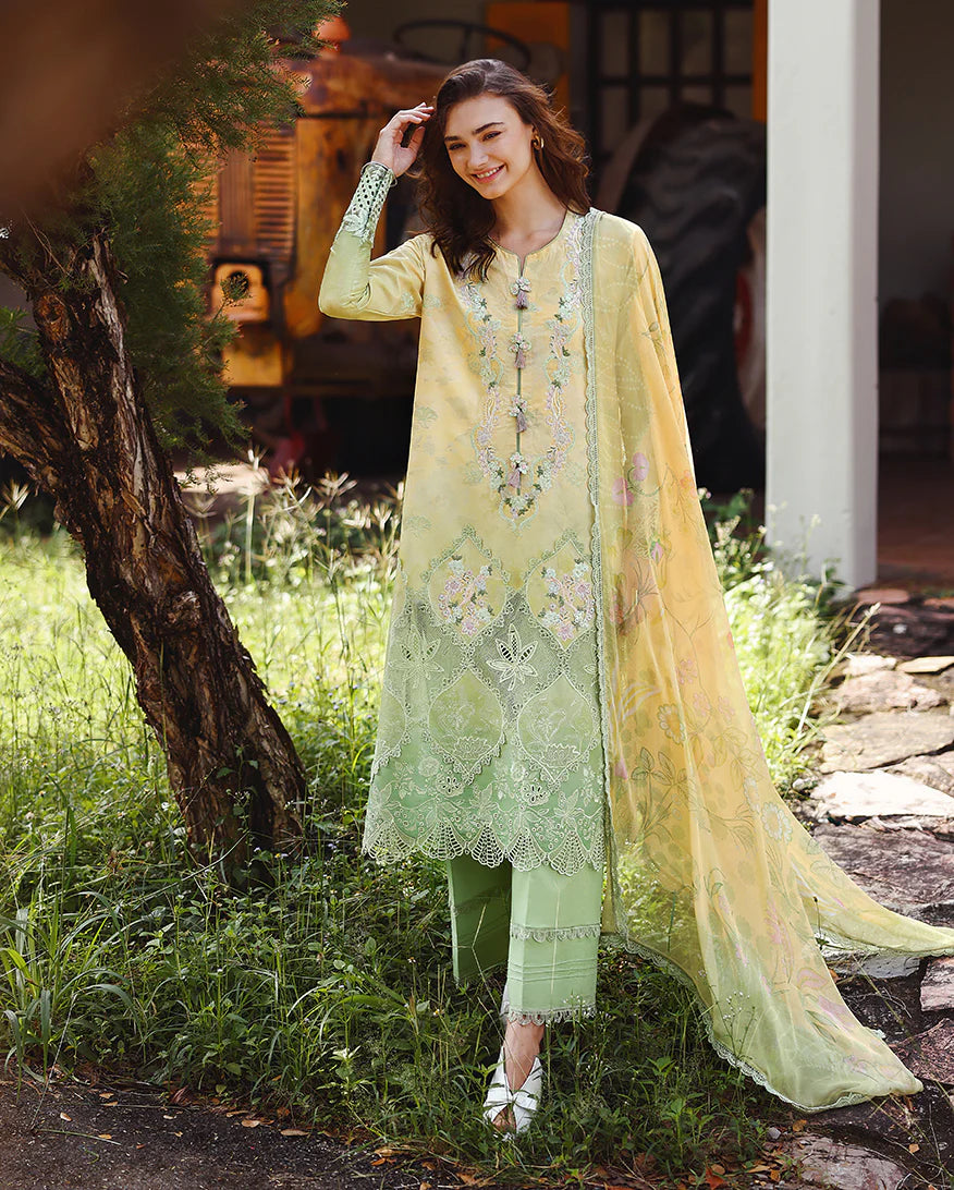Mushq Solace Ombre Luxury Lawn 3 Piece Unstitched Suit (Quiet Bloom)