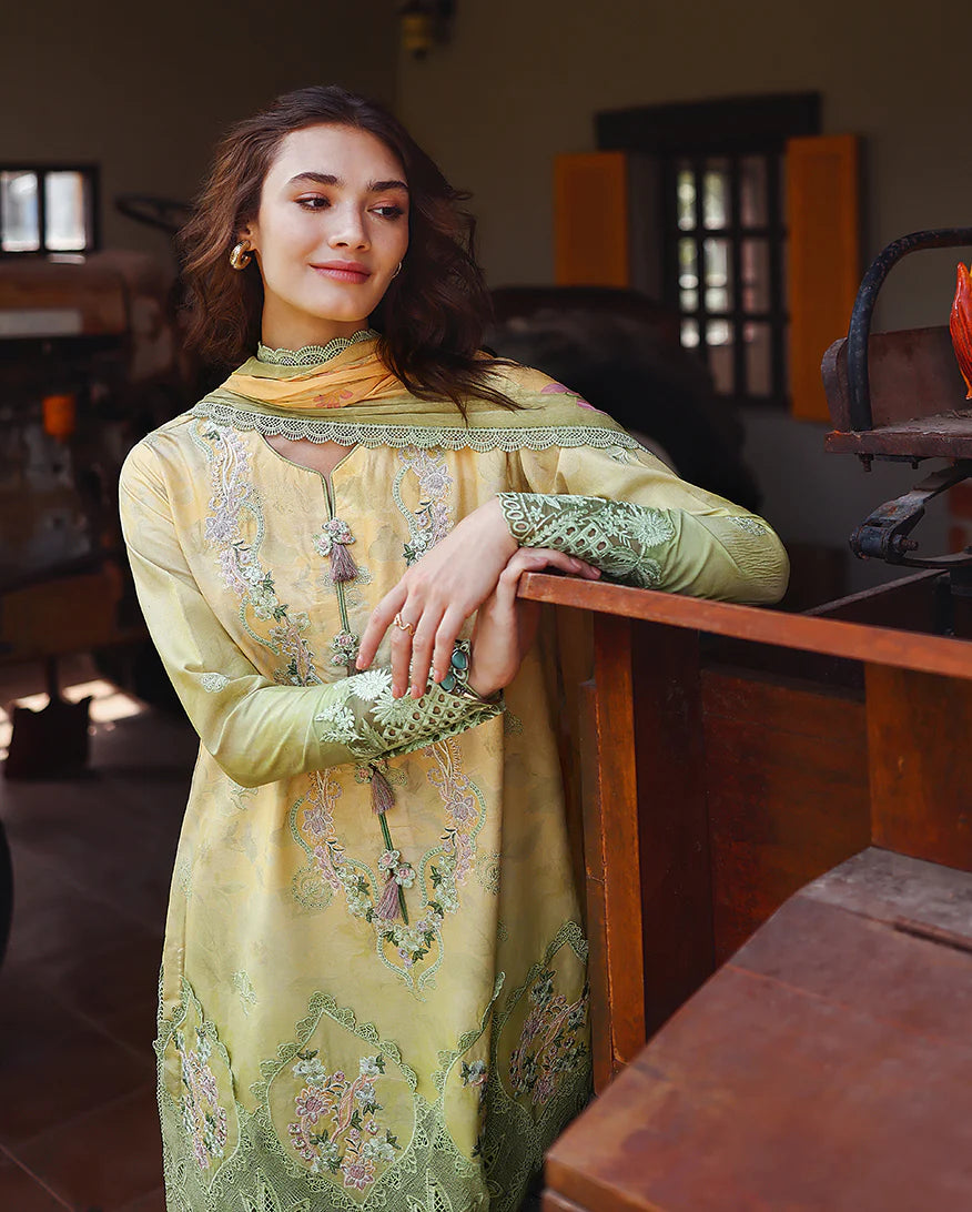 Mushq Solace Ombre Luxury Lawn 3 Piece Unstitched Suit (Quiet Bloom)