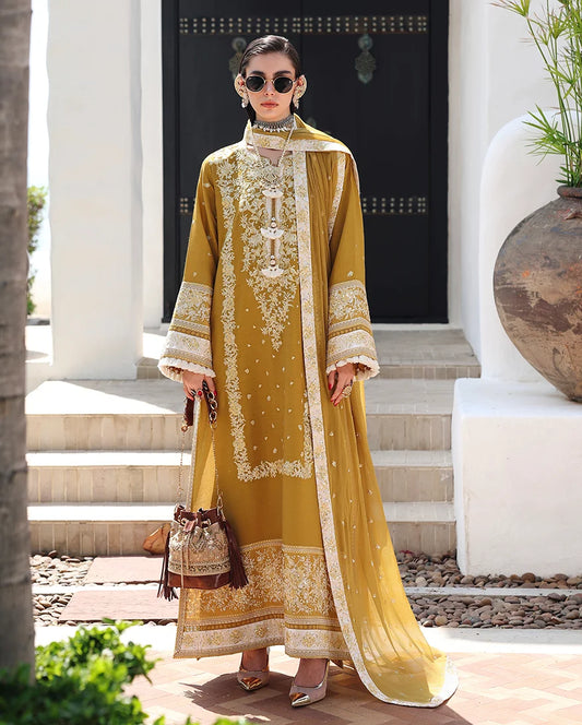 Mushq Nuvera 26 Embroidered 3-Piece Unstitched Suit (Rosalie Crown)