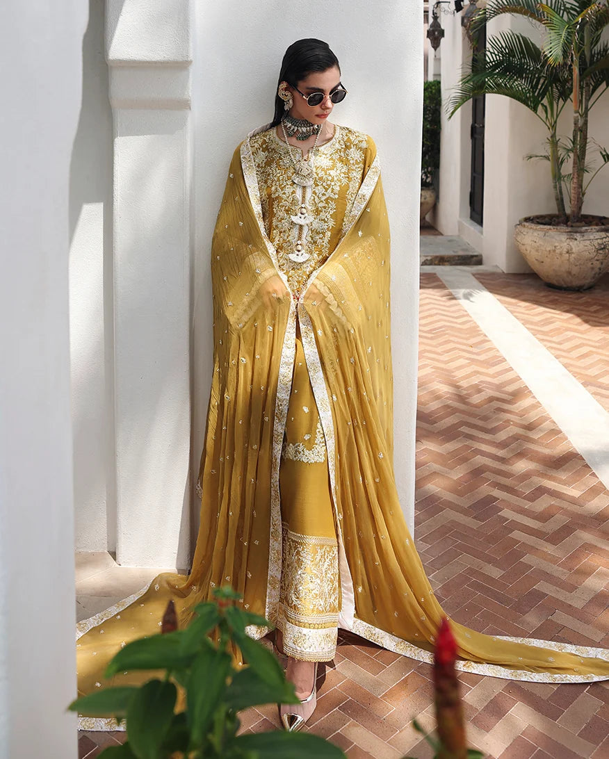 Mushq Nuvera 26 Embroidered 3-Piece Unstitched Suit (Rosalie Crown)