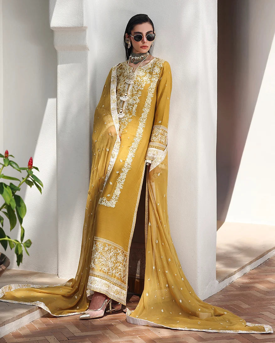 Mushq Nuvera 26 Embroidered 3-Piece Unstitched Suit (Rosalie Crown)