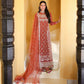 Mushq Bachelorette Chiffon Embroidered 3-Piece Unstitched Suit (Rose Romance)