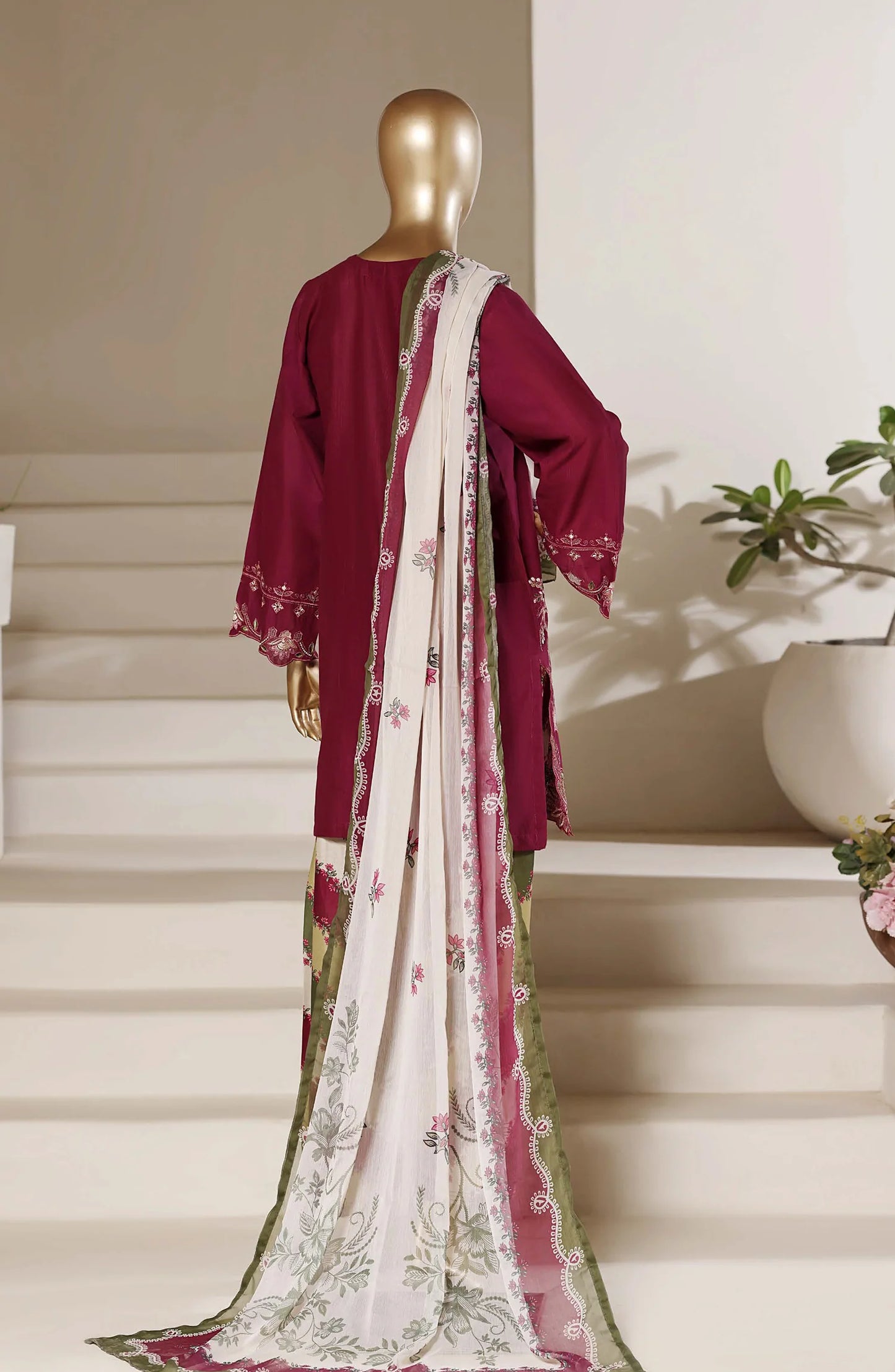 Sadabahar Eclair Embroidered Lawn Stitched 3 Piece Suit