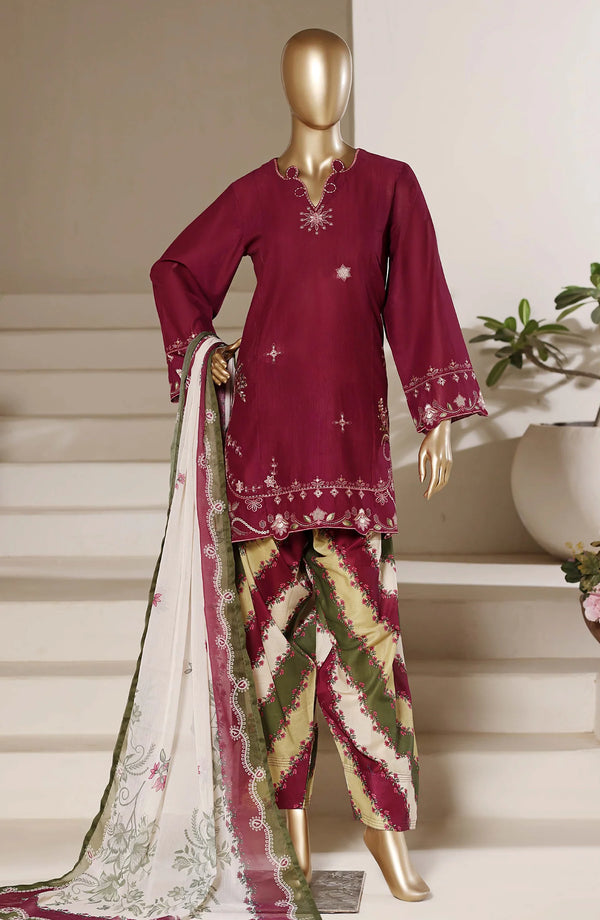 Sadabahar Eclair Embroidered Lawn Stitched 3 Piece Suit