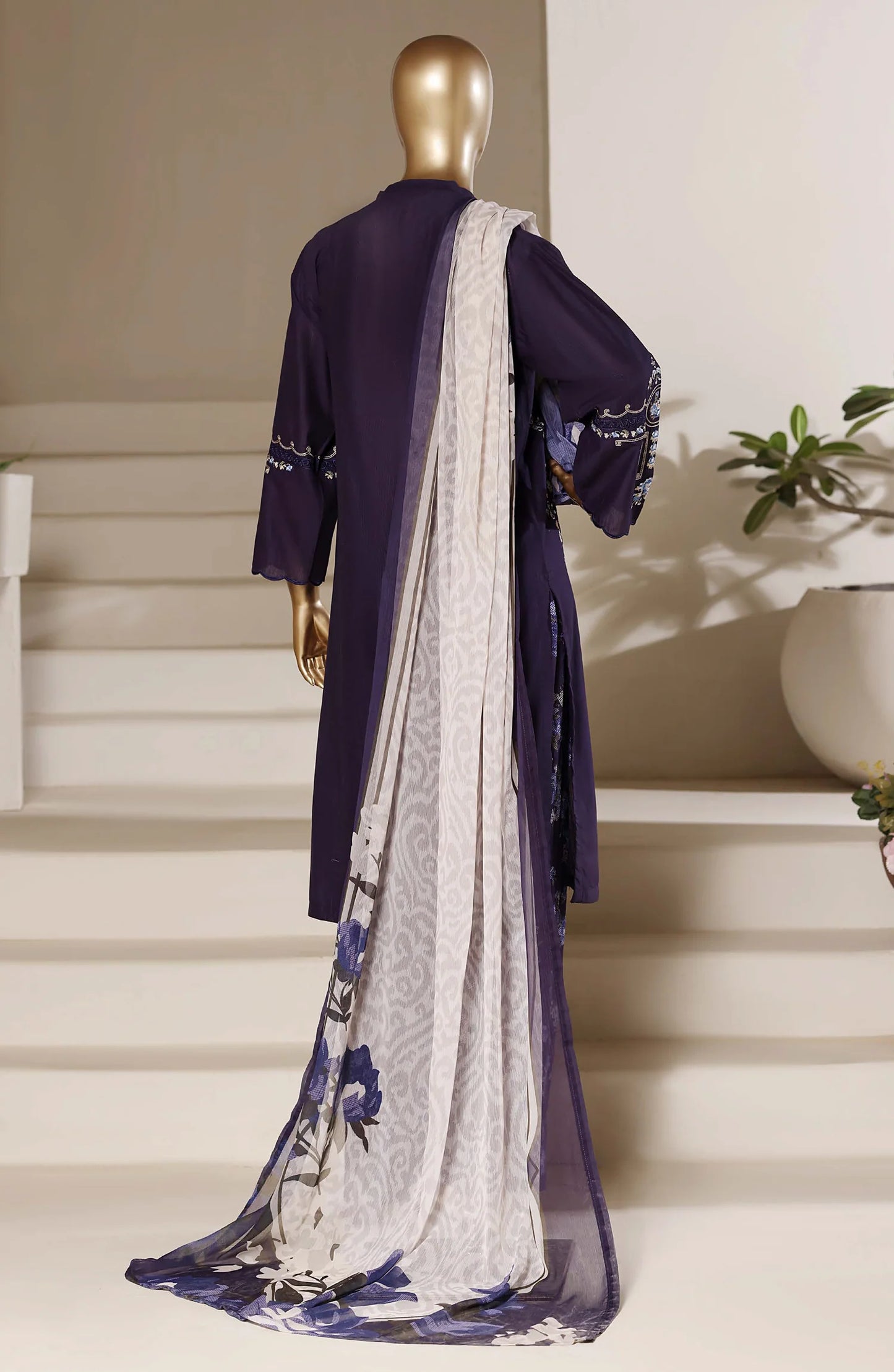 Sadabahar Eclair Embroidered Lawn Stitched 3 Piece Suit