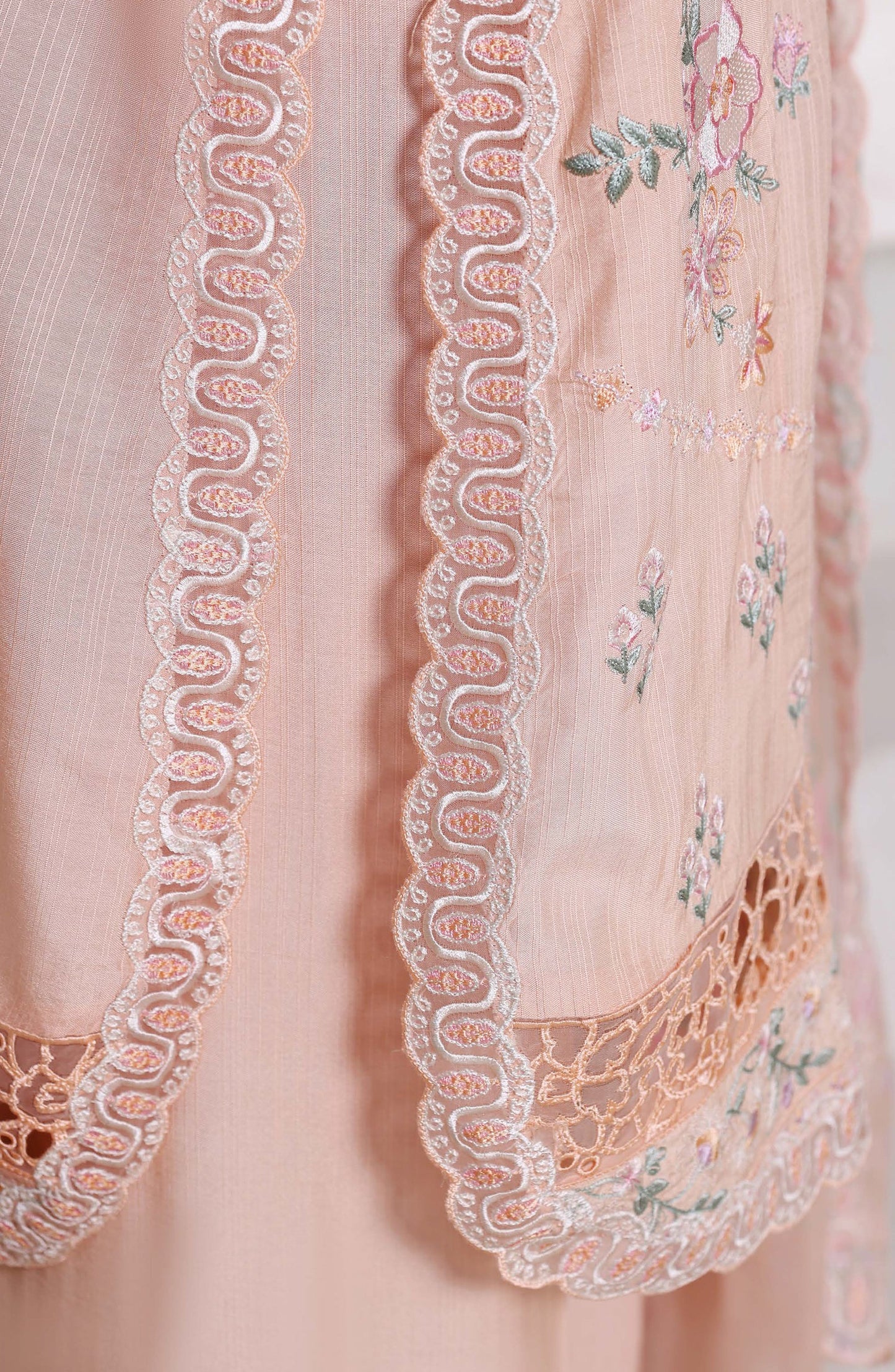 Sadabahar Luxury Embroidered Formal Stitched 3 Piece Suit – D-09 (Pink)