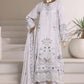 Sadabahar Luxury Embroidered Formal Stitched 3 Piece Suit – D-08 (Silver)