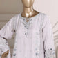 Sadabahar Luxury Embroidered Formal Stitched 3 Piece Suit – D-08 (Silver)