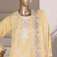 Sadabahar Luxury Embroidered Formal Stitched 3 Piece Suit – D-07 (Yellow)