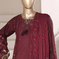 Sadabahar Luxury Embroidered Formal Stitched 3 Piece Suit – D-06 (Maroon)