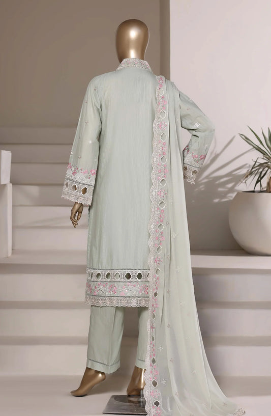 Sadabahar Luxury Embroidered Formal Stitched 3 Piece Suit – D-05 (Green)