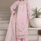 Sadabahar Luxury Embroidered Formal Stitched 3 Piece Suit – D-02 (Pink)