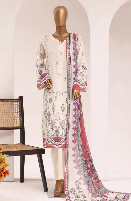 Sadabahar Printed Lawn Vol -10 Stitched 3 Piece Suit (D-08)