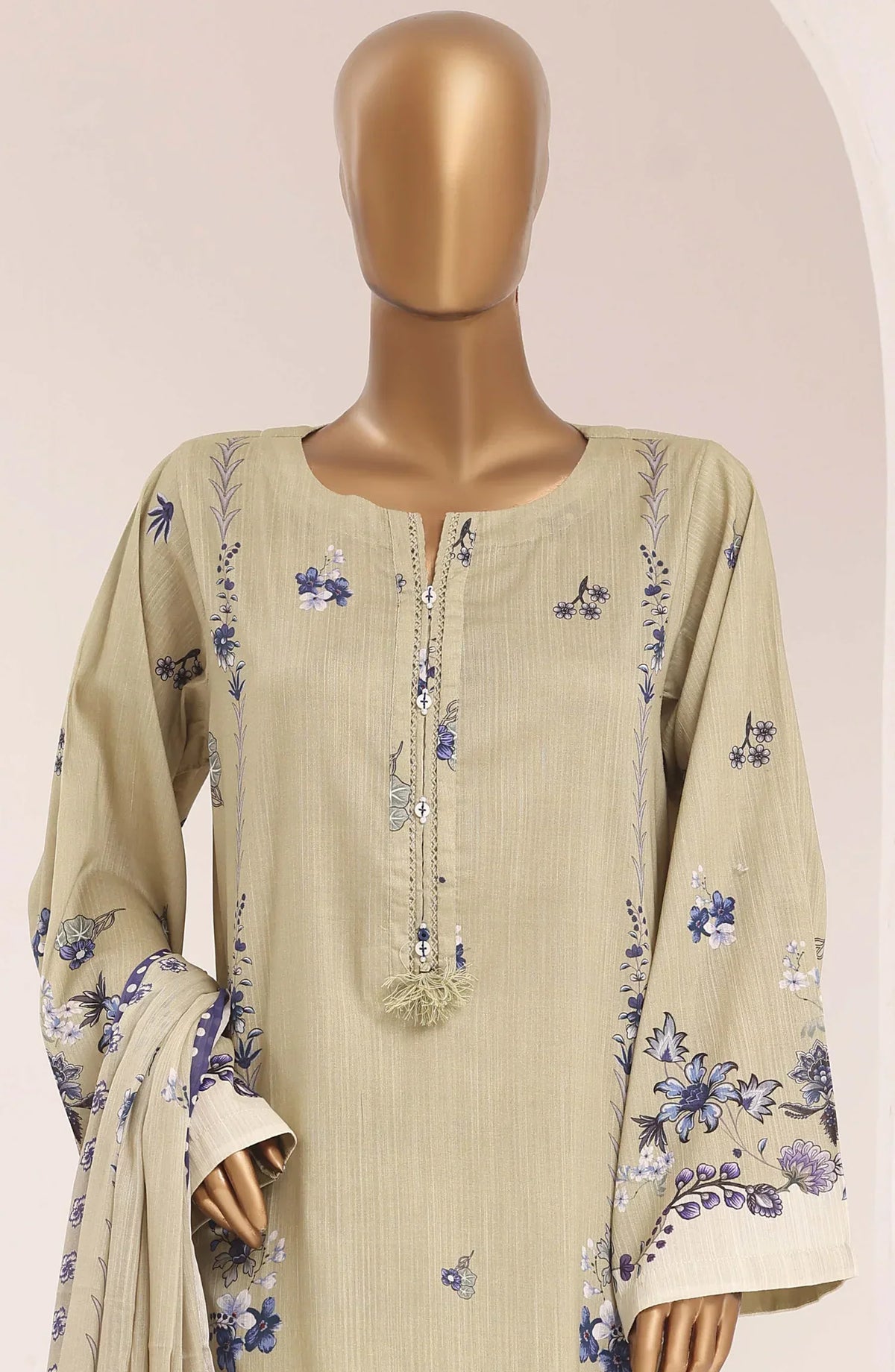 Sadabahar Printed Lawn Vol -10 Stitched 3 Piece Suit (D-06)