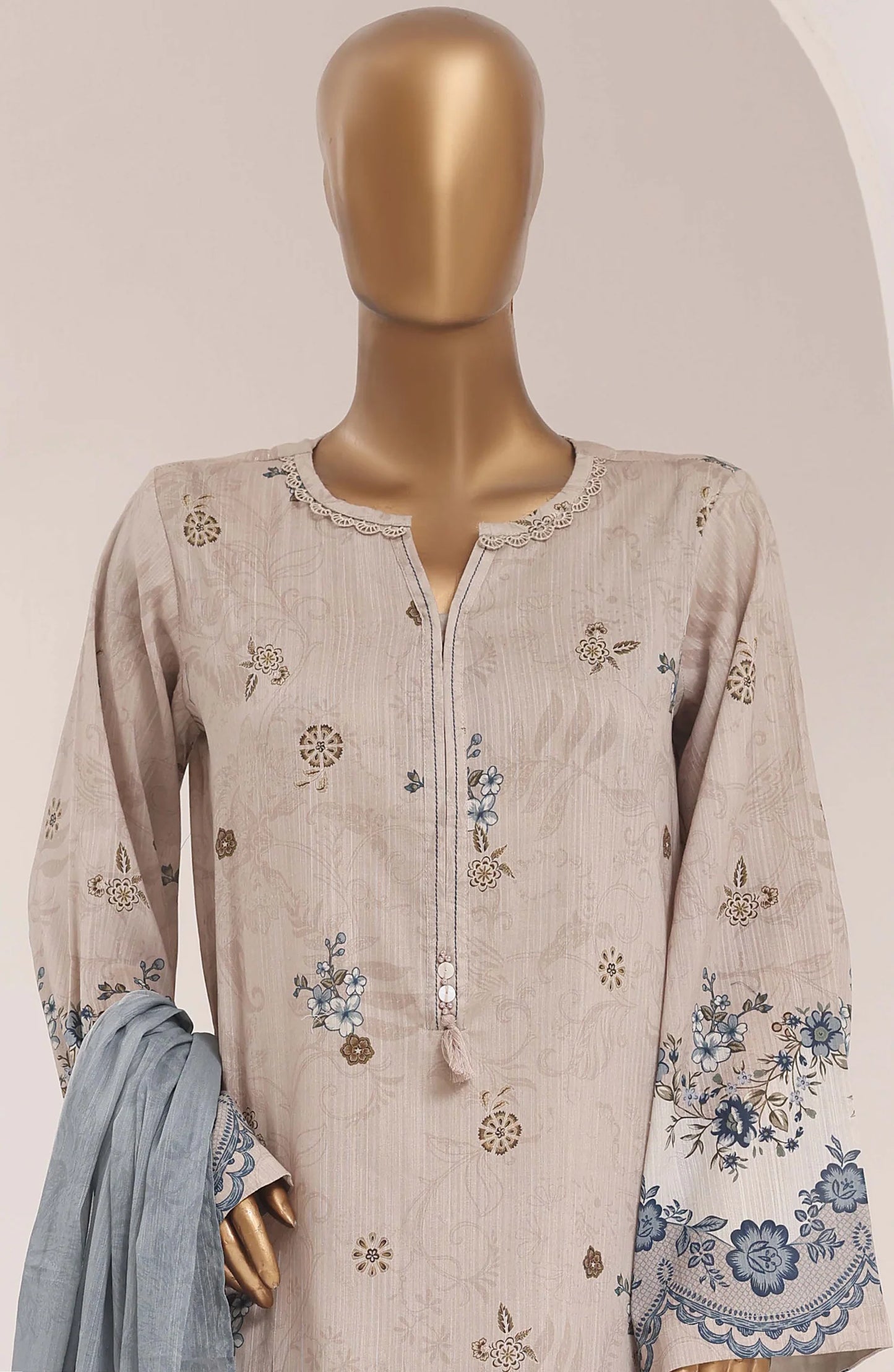 Sadabahar Printed Lawn Stitched 3 Piece Suit (D-04)