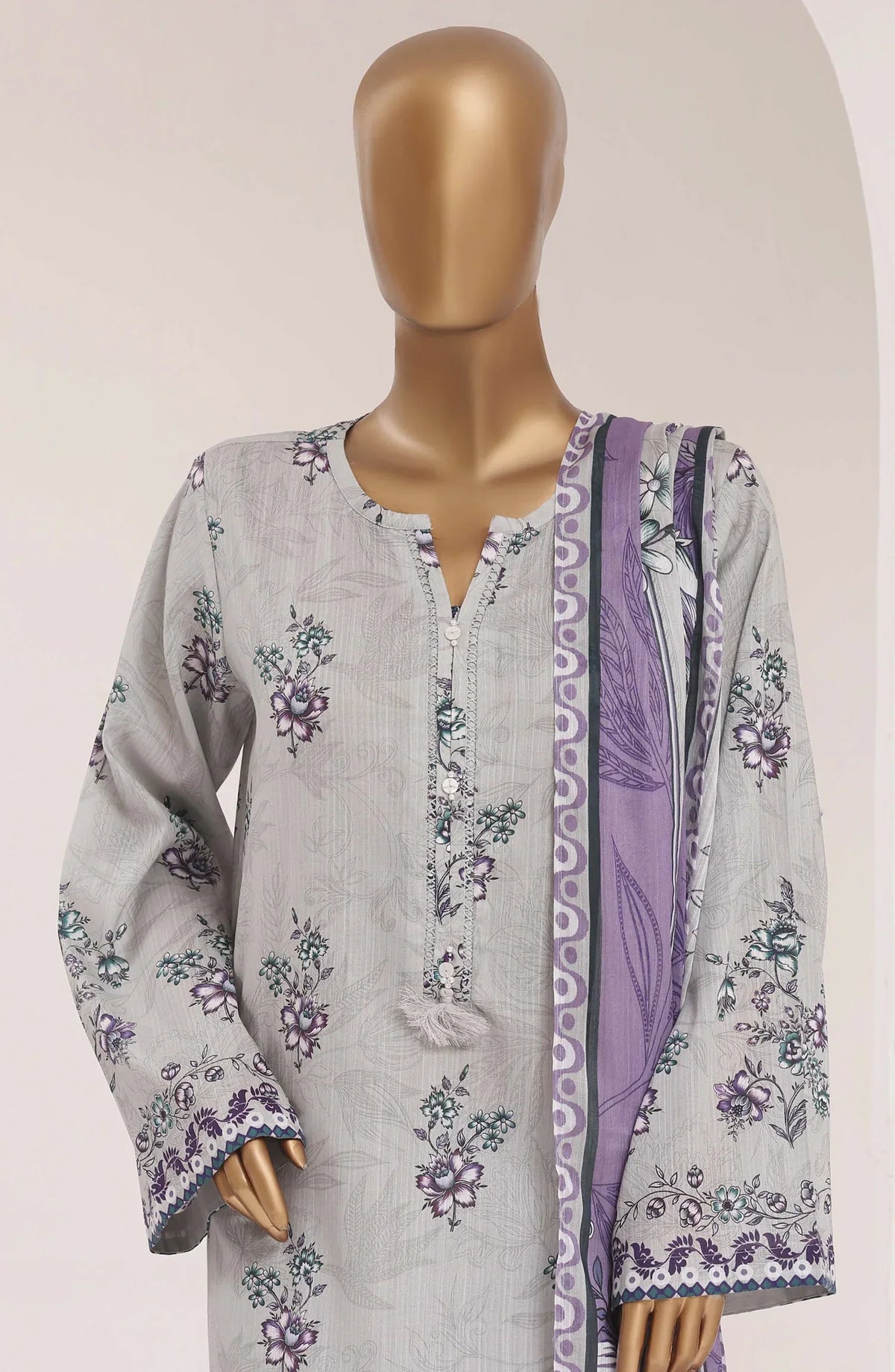 Sadabahar Printed Lawn Vol -10 Stitched 3 Piece Suit (D-03)