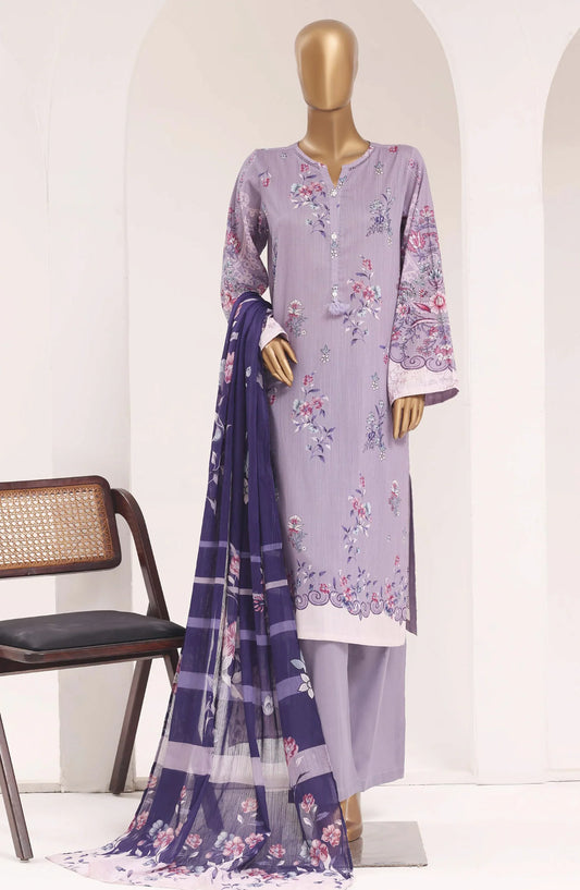 Sadabahar Printed Lawn Vol -10 Stitched 3 Piece Suit (D-02)
