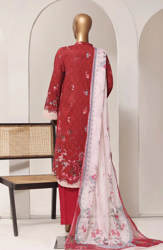 Sadabahar Printed Lawn Vol -10 Stitched 3 Piece Suit (D-10)