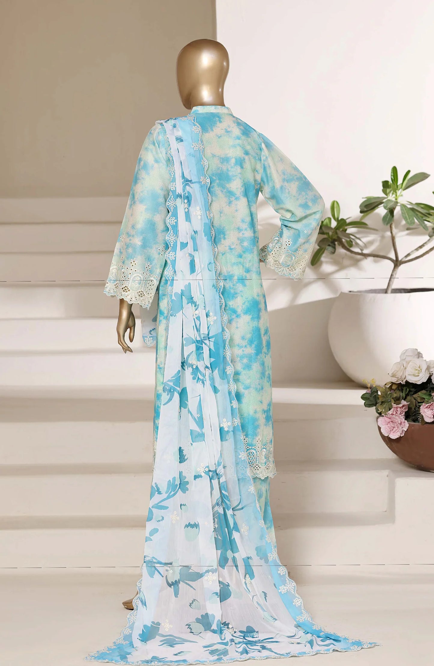 Sadabahar Regal Embroidered Lawn Stitched 3 Piece Suit