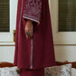 Sakoon by Casual Lite Volume 26 Embroidered Cotton Lawn Stitched 3 Piece Suit (The Maroon)