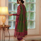 Sakoon by Casual Lite Volume 26 Embroidered Cotton Lawn Stitched 3 Piece Suit (The Magenta)