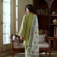 Sakoon by Casual Lite Volume 26 Embroidered Cotton Lawn Stitched 3 Piece Suit (The Olive Green)