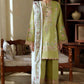 Sakoon by Casual Lite Volume 26 Embroidered Cotton Lawn Stitched 3 Piece Suit (The Olive Green)