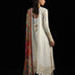 Hussain Rehar by Zun - Embroidered Lawn 3 Piece Unstitched Suit – White (Sefi)