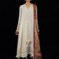 Hussain Rehar by Zun - Embroidered Lawn 3 Piece Unstitched Suit – White (Sefi)