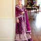 Roheenaz whisper of grace Unstitched chiffon vol. II | 3-piece luxury suit (Selen)