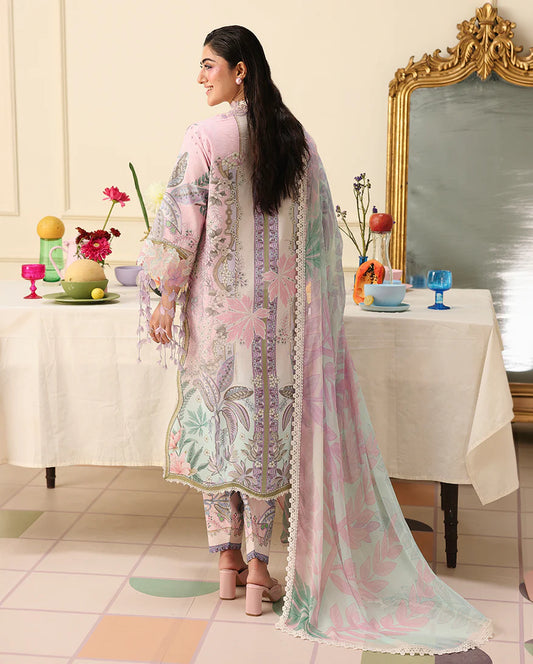 Mushq Soleil 3 Piece stitched Lawn Suit (Serena Bloom)