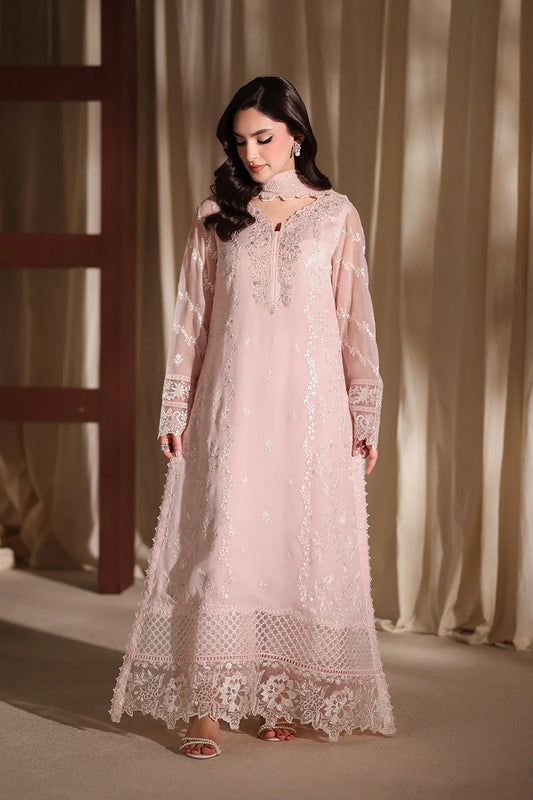 Azure Luxe Embroidered 3 Piece Unstitched Suit (Twirling Tulip)