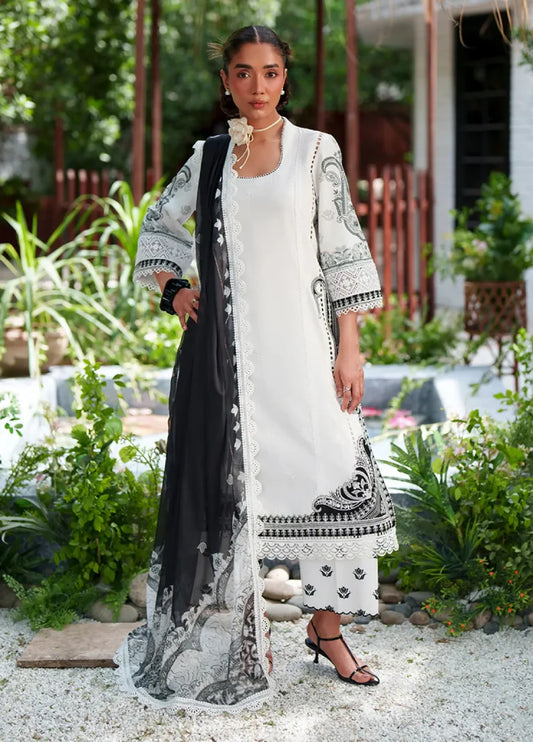 Laanem by Saira Rizwan stitched Embroidered Lawn 3 Piece Suit (AMARA-B)