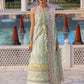 Flow By Crimson Unstitched Embroidered 3 Piece Suit Seafoam - D9 B (Seafoam)