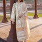 Flow By Crimson Unstitched Embroidered 3 Piece Suit Buttercream- D9 A (Buttercream)