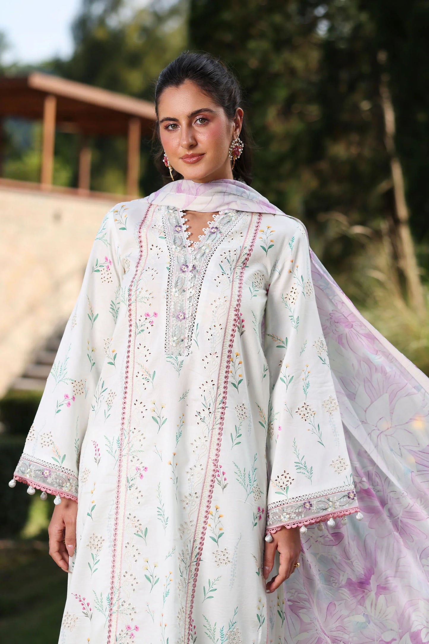 PrintKaari By Raaya Embroidered 3 Piece Stitched Suit (Liora)
