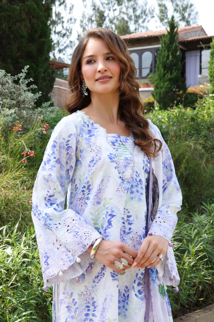 PrintKaari By Raaya Embroidered 3 Piece Stitched Suit (Calista)